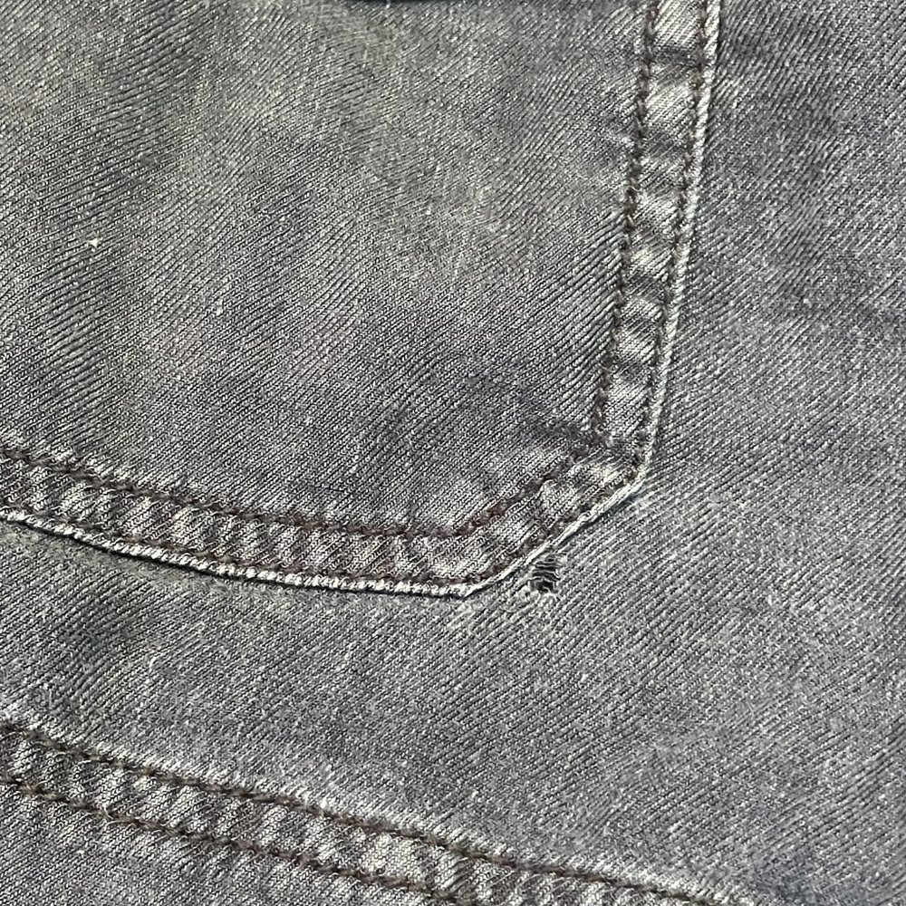 American Eagle 00 Paper Bag Linen Shorts Charcoal - Picture 5 of 5